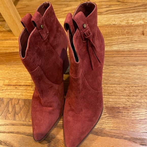 Sam Edelman Paprika Niomi Fringe Booties - Picture 1 of 5